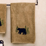 Black Bear Forest Bath Towel