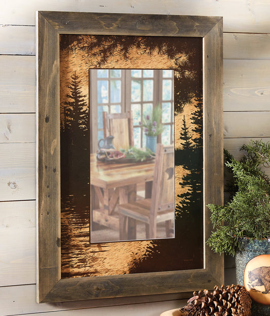 Tranquil Timber Wall Mirror