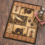 Grizzly Cabin Rug - 2 x 3 - OVERSTOCK