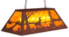 Amber Lakeside Deer Oblong Pendant Light