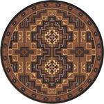 High Rez Southwest Rug - 8 Foot Round