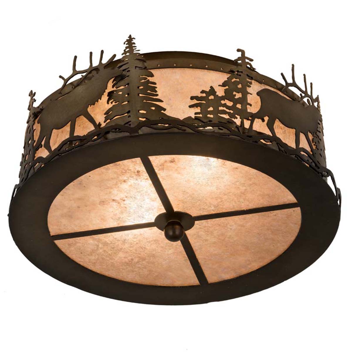 Roaming Elk Flush Mount Ceiling Light