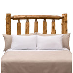 Vintage Cedar Log Headboard - Queen