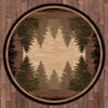 Tall Pine Woods Rug - 8 Ft. Round