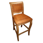 Imperial Counter Stool with Natural Leather