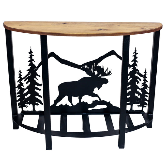Moose Mountain Scene Sofa Table
