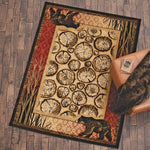 Tree Slice Bear Rug - 8 x 10