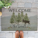Woodland Moose Welcome Outdoor Rug - 3 x 5