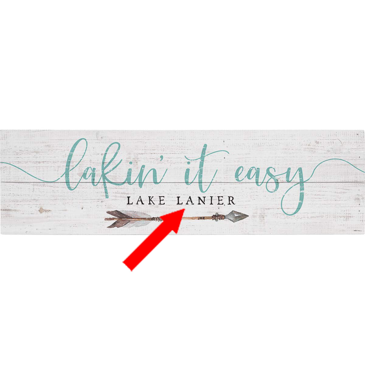 Lakin' it Easy Personalized Wall Art