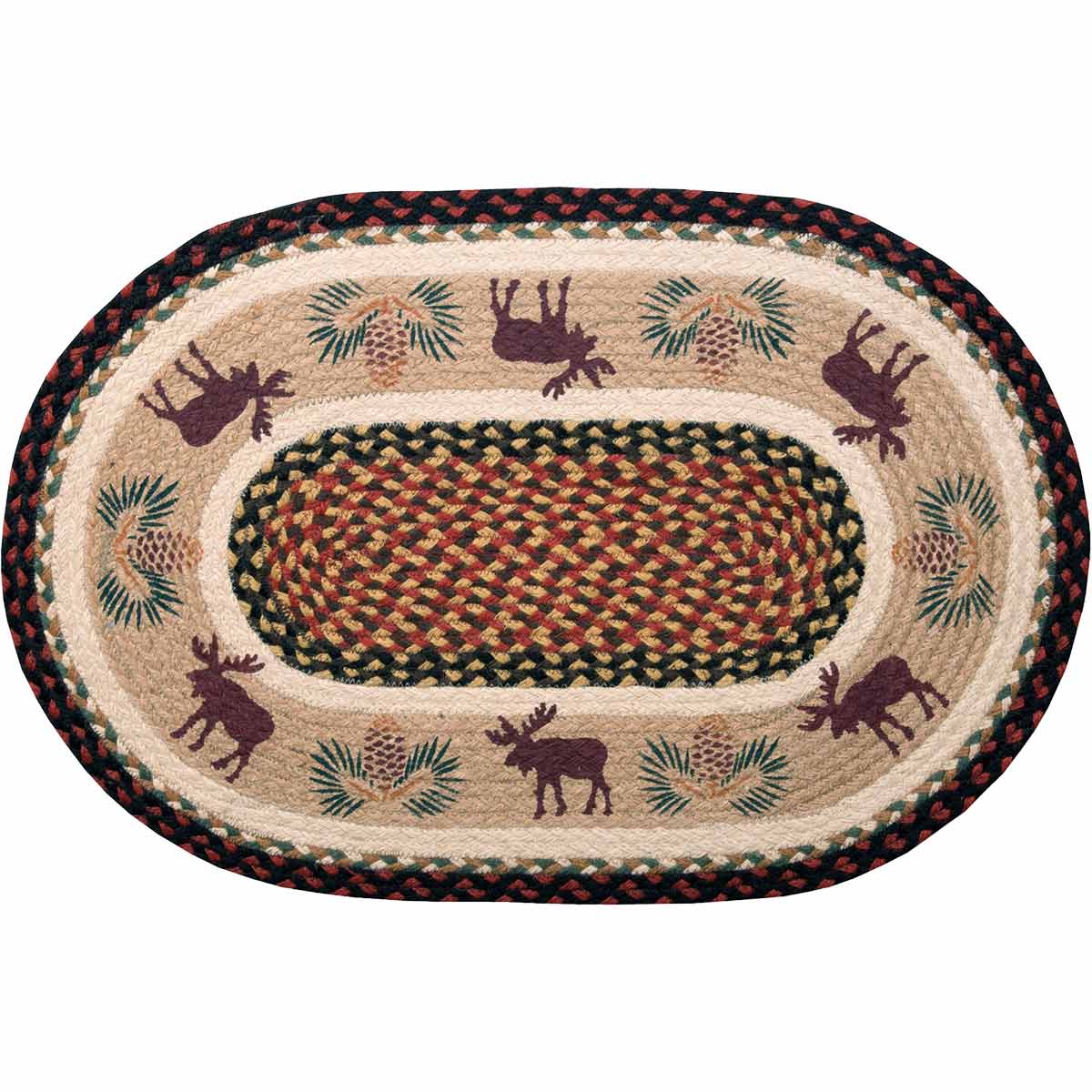 Pinecone Moose Rug
