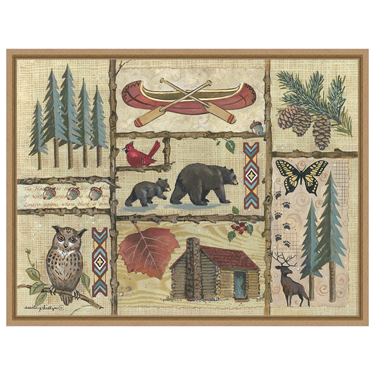 Joys of Camping Framed Canvas