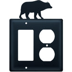 Wrought Iron Bear GFI & Outlet Cover