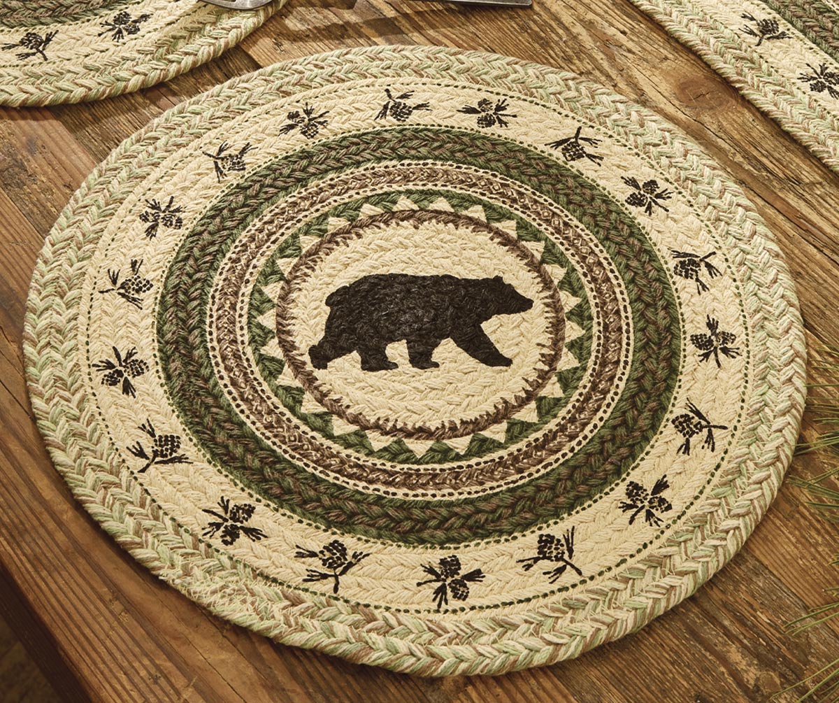 Wildlife Bear & Pinecones Placemat