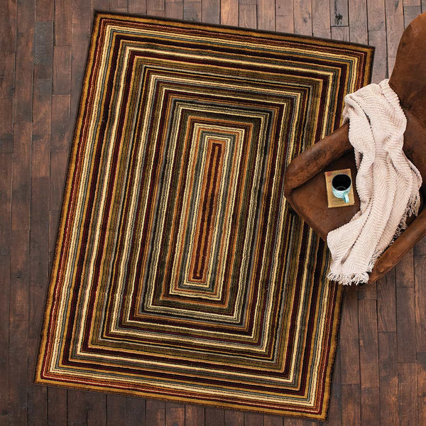 Lodge Stripes Rug - 8 x 11