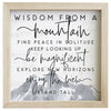 Wisdom from Mountain Wall Art