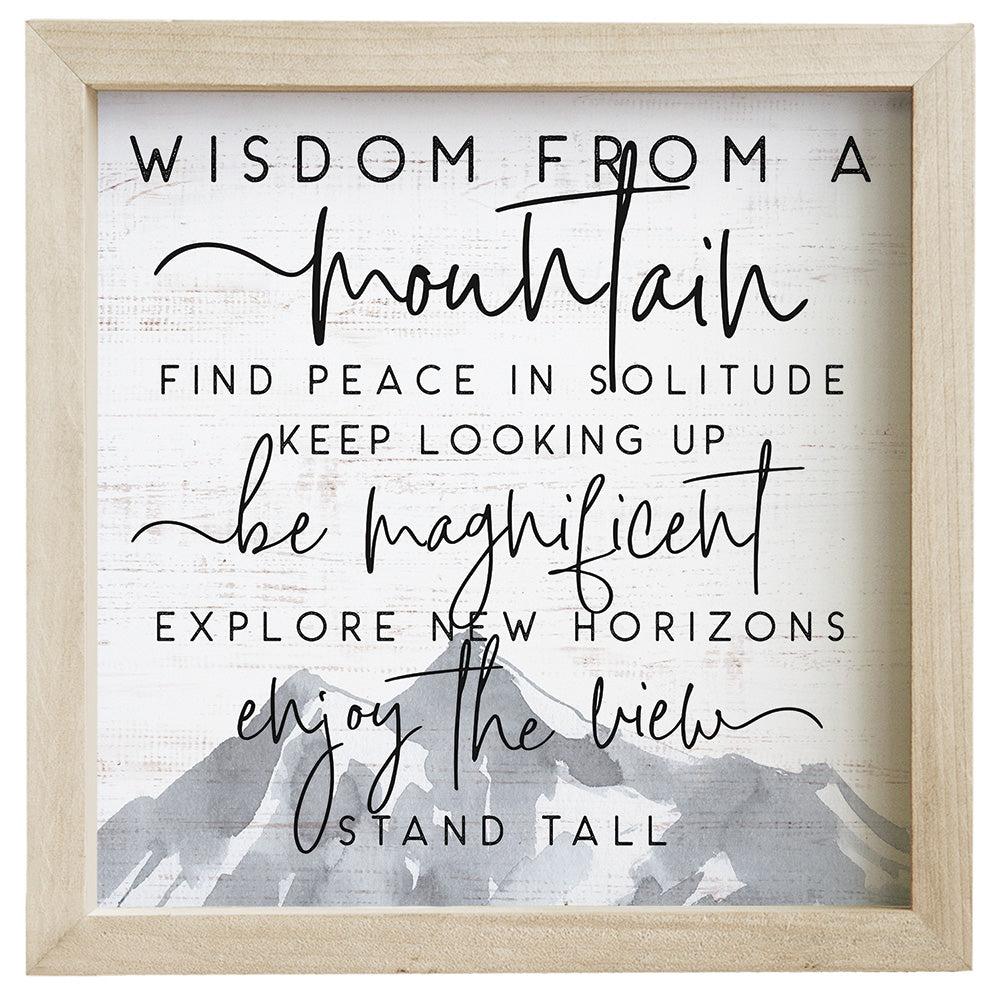 Wisdom from Mountain Wall Art