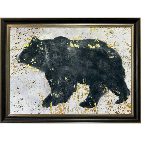 Gold Speck Bear Wall Art