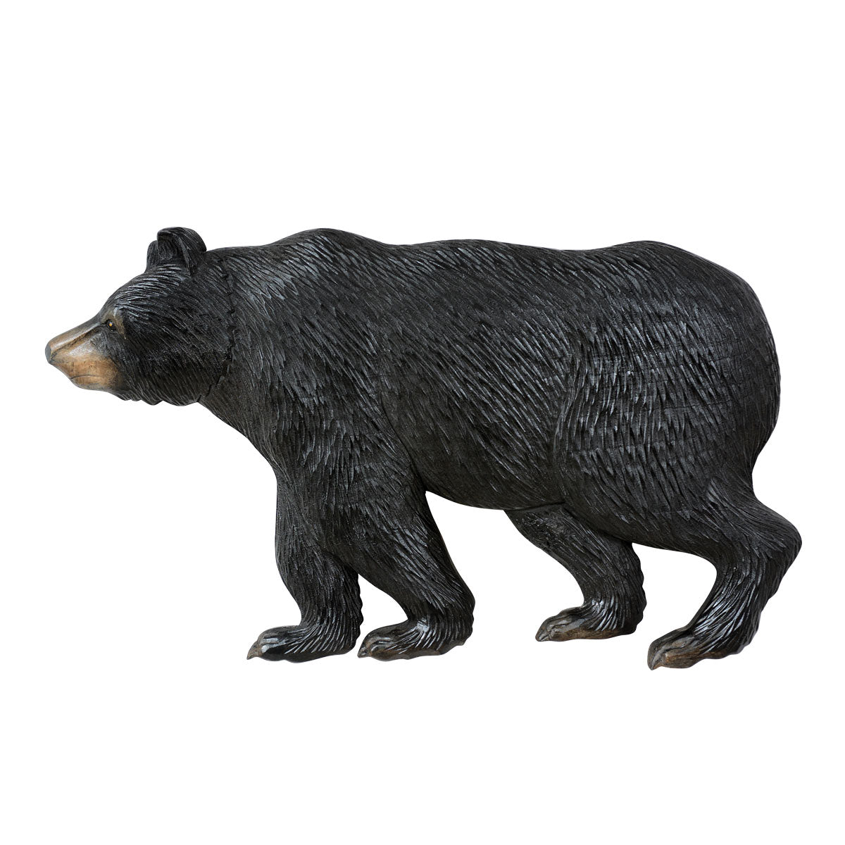 Bear Stroll Carved Wood Wall Art