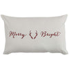Merry Antler Rectangular Pillow