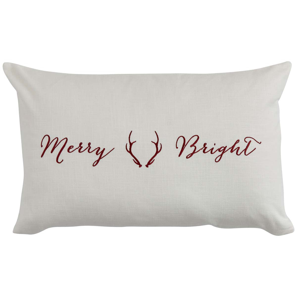Merry Antler Rectangular Pillow