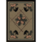 Pinecone & Bears Rug - 3 x 4