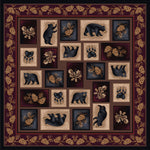 Bear Patch Rug - 8 Ft. Square
