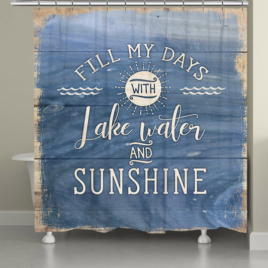 Fill My Days Shower Curtain