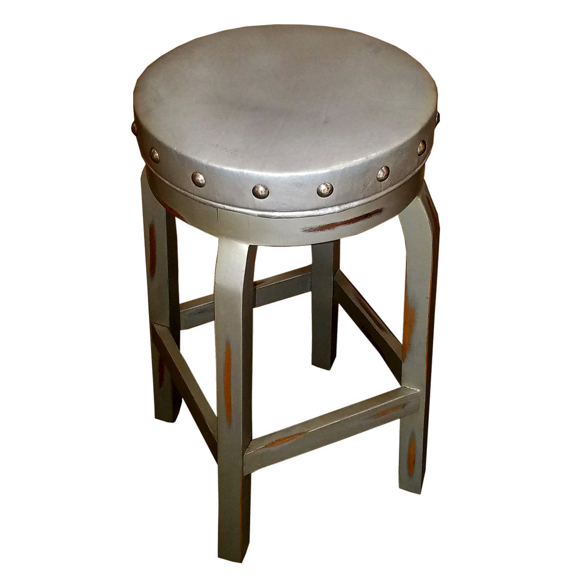 Charlotte Silver Counter Stool