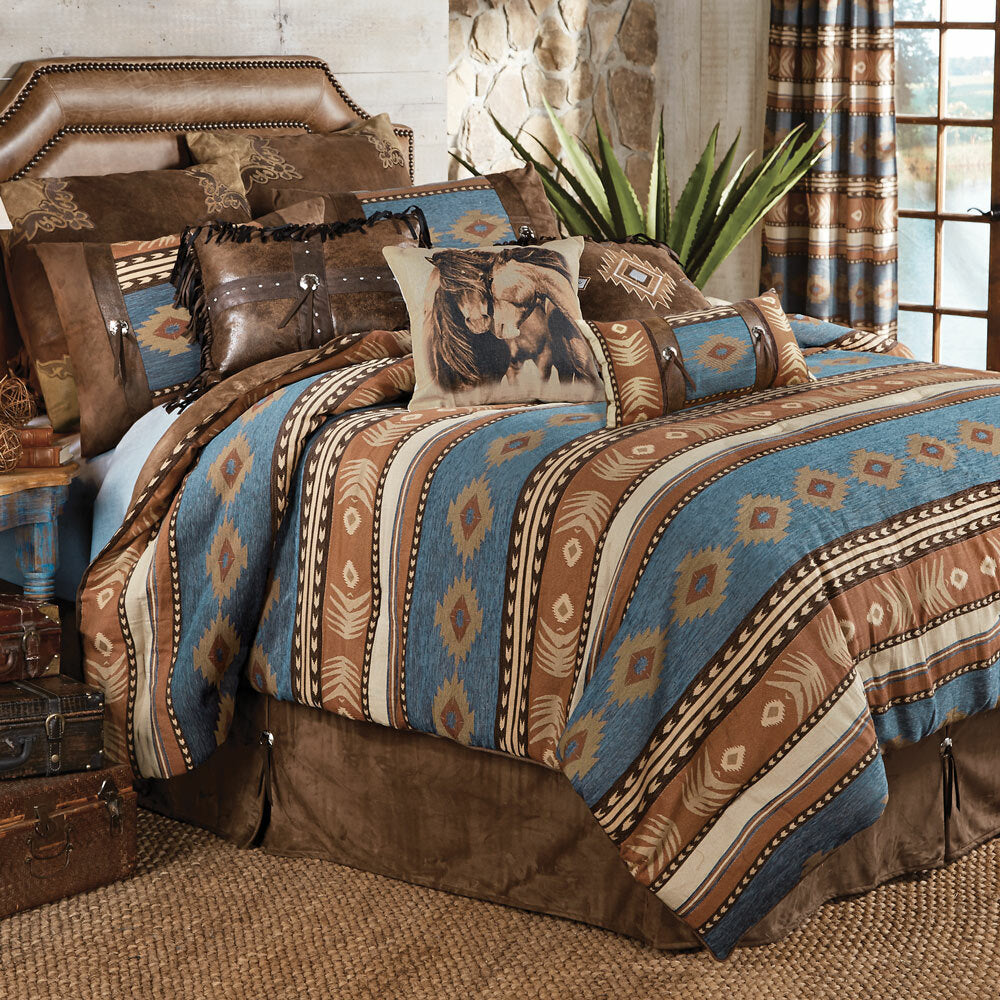 Desert Arrow Chenille Bed Set - Full/Queen
