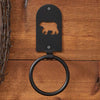 Cutout Bear Silhouette Towel Ring