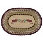 Moose & Pinecone Braided Rug - 20 x 30 - OUT OF STOCK UNTIL 07/10/2026