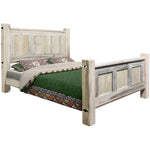 Lima Sawn Bed with Iron & Clear Lacquer - Twin