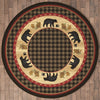 Bear Tracks Lodge Rug - 8 Ft. Round