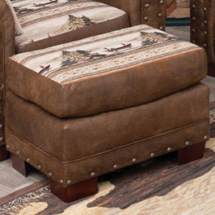 Mountain Lake Ottoman