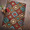 Diamond Dance Turquoise Rug - 4 x 5