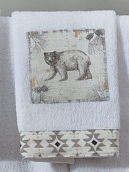 Woodland Spirits Bear Fingertip Towel