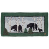 Three Bears in Birch Woods Hooked Wool Rug