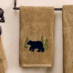 Black Bear Forest Hand Towel