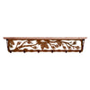 Pine Cone 42 Inch Pine Hook Shelf