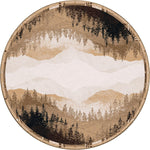 Mountain Crest Rust Rug - 8 Ft. Round