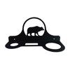 Wrought Iron Bear Hair Dryer Rack