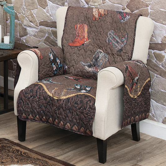 Boots & Spurs Chair Cover - CLEARANCE