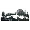 Lake Loon Burnished Metal Wall Art