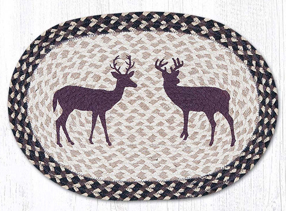 Two Bucks Oval Placemats - Set of 2