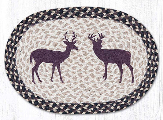 Two Bucks Oval Placemats - Set of 2