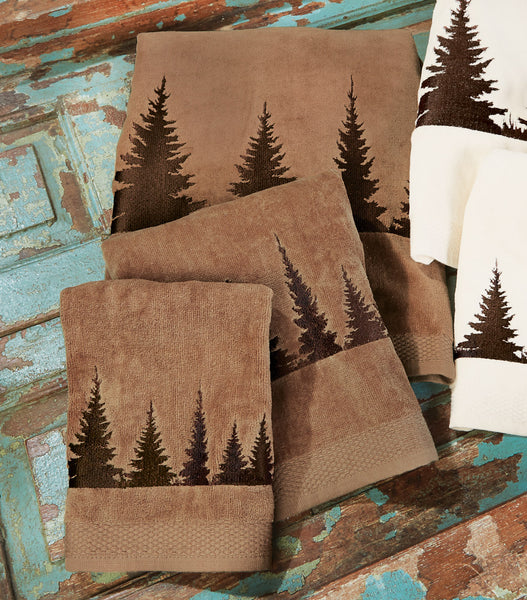 Pinewood Forest Towel Set - Brown - OUT OF STOCK