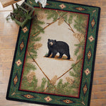 Curious Cub Black Bear Rug - 5 x 8