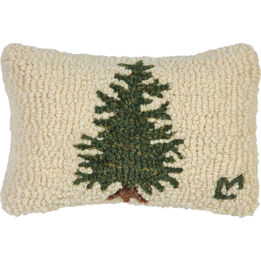 Christmas Tree 8 x 12 Hooked Wool Pillow