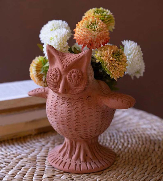Owl Terracotta Planter - OUT OF STOCK UNTIL 06/17/2026