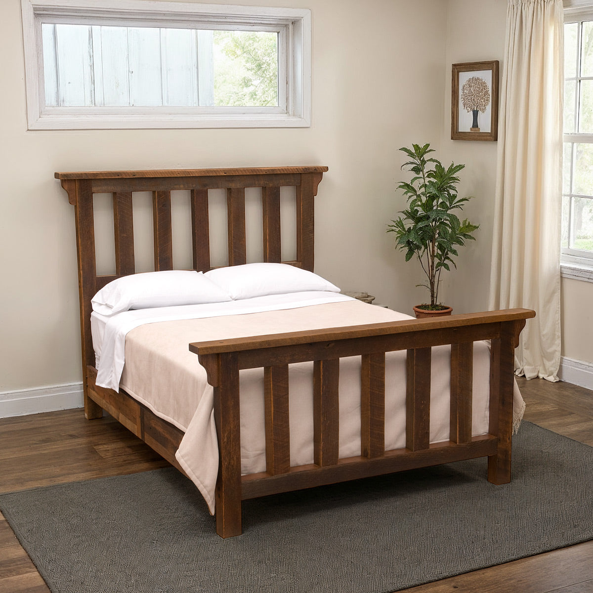 Barnwood Post Complete Bed - Full
